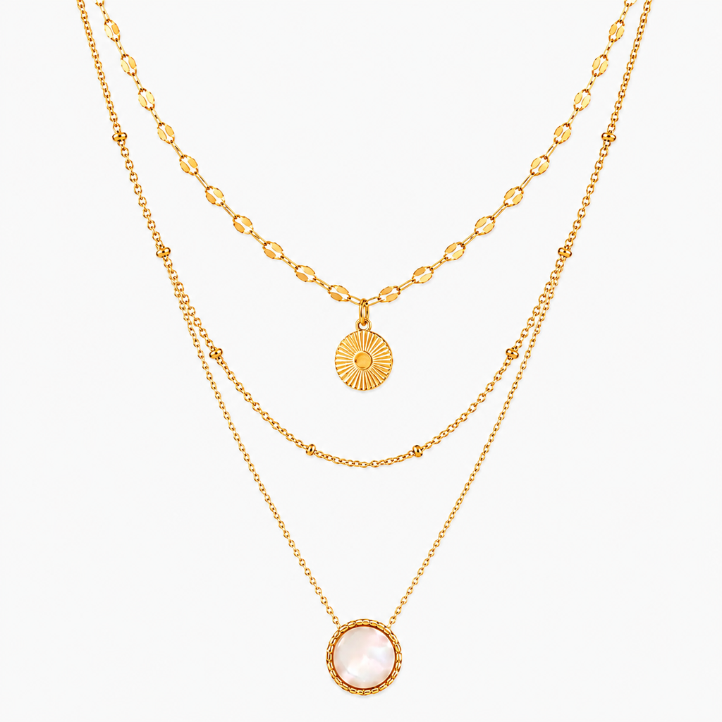 Colar Solaris Banhado a Ouro 18K