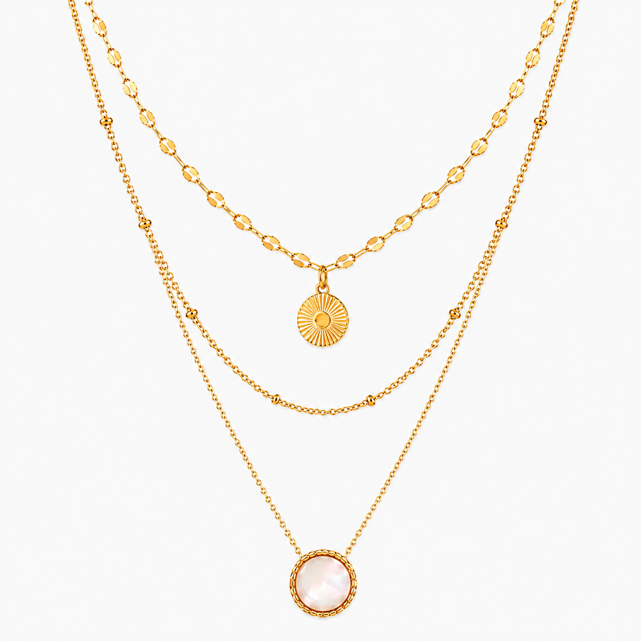 Colar Solaris Banhado a Ouro 18K