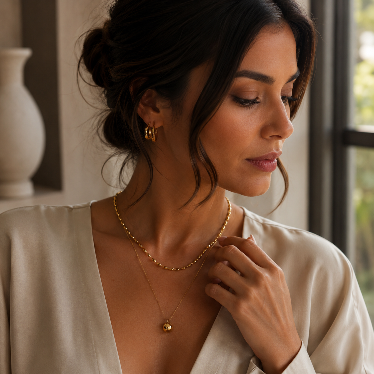 Colar Seraphine Banhado a Ouro 18K