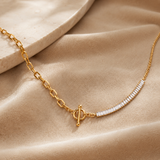 Colar Dual Shine Banhado a Ouro 18K