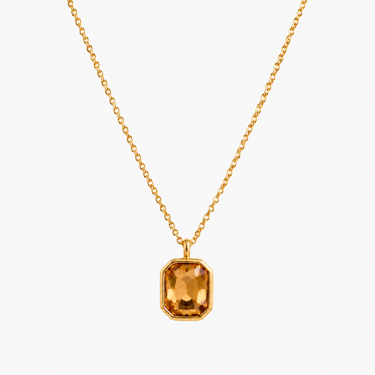 Colar Champanhe Banhado a Ouro 18K