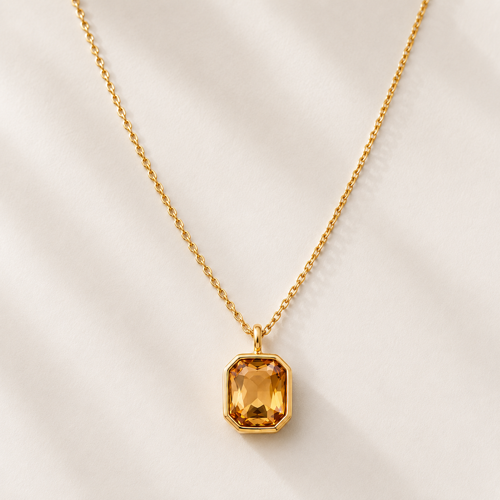 Colar Champanhe Banhado a Ouro 18K