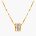 Colar Jade Banhado a Ouro 18K