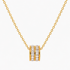 Colar Jade Banhado a Ouro 18K