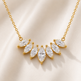 Colar Flor de Zircônia Banhado a Ouro 18K