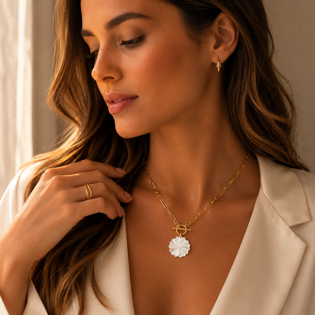 Colar Brisa Maré Banhado a Ouro 18K