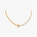 Colar Dual Shine Banhado a Ouro 18K
