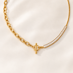 Colar Dual Shine Banhado a Ouro 18K