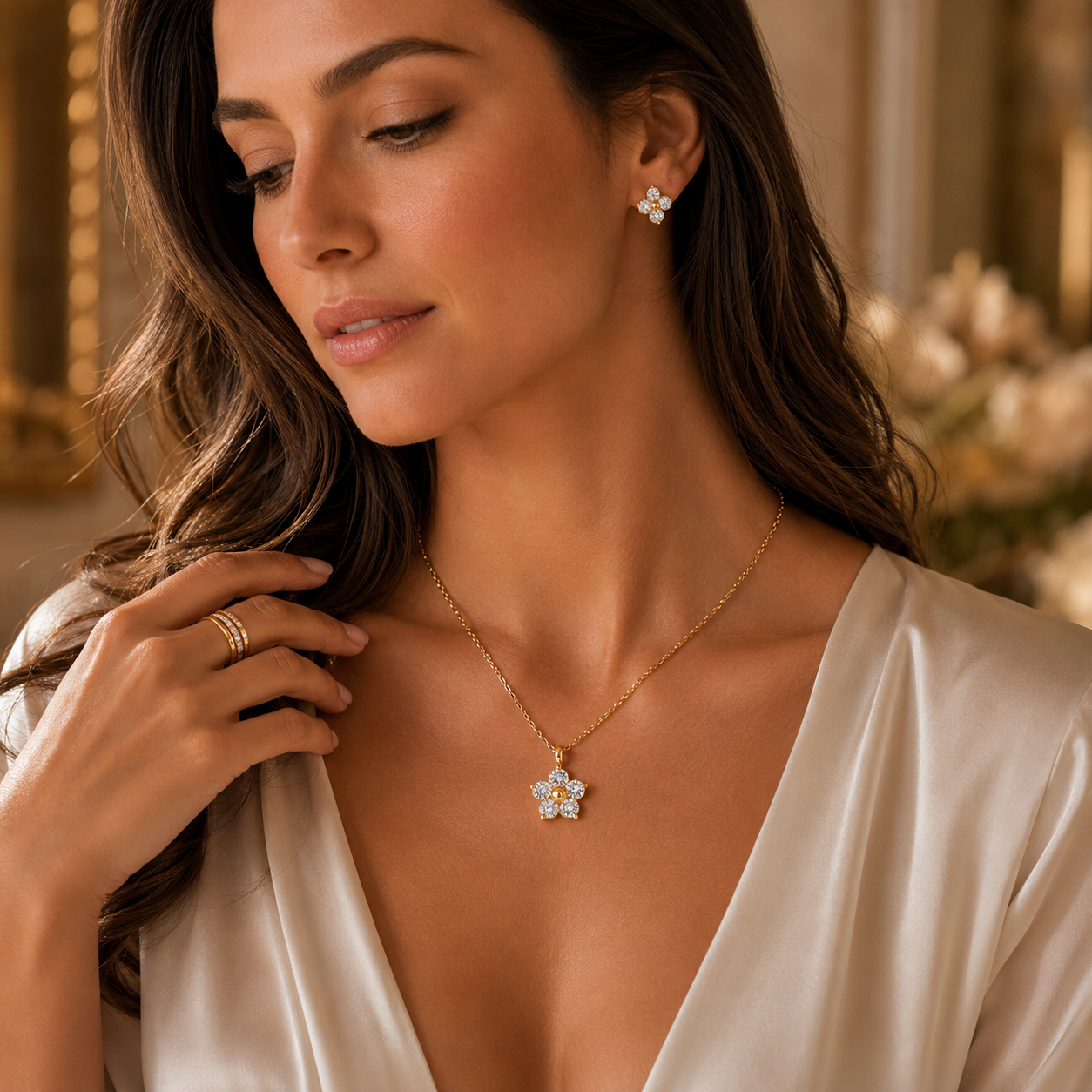 Colar Valentina Banhado a Ouro 18K