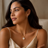 Colar Opala Banhado a Ouro 18K