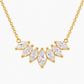 Colar Flor de Zircônia Banhado a Ouro 18K