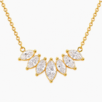 Colar Flor de Zircônia Banhado a Ouro 18K