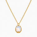 Colar Opala Banhado a Ouro 18K