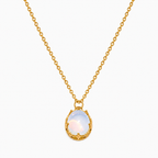 Colar Opala Banhado a Ouro 18K
